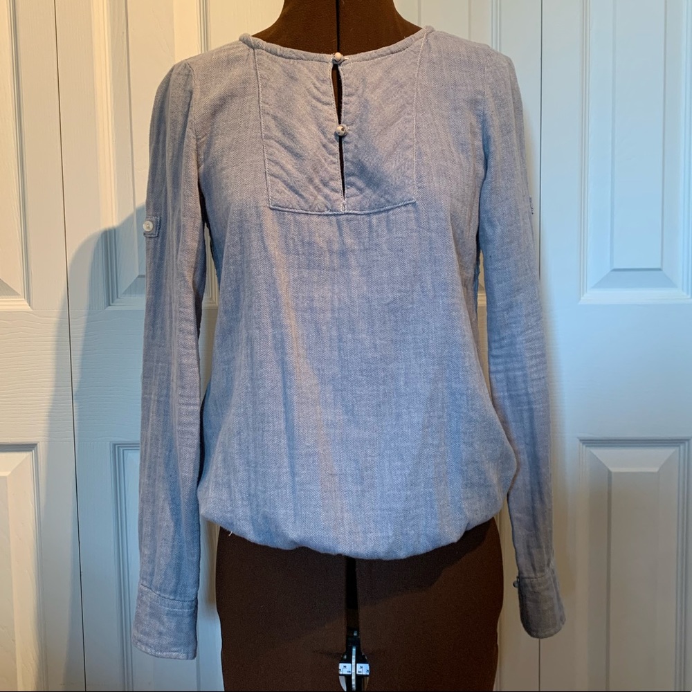 Maison scotch light blue top